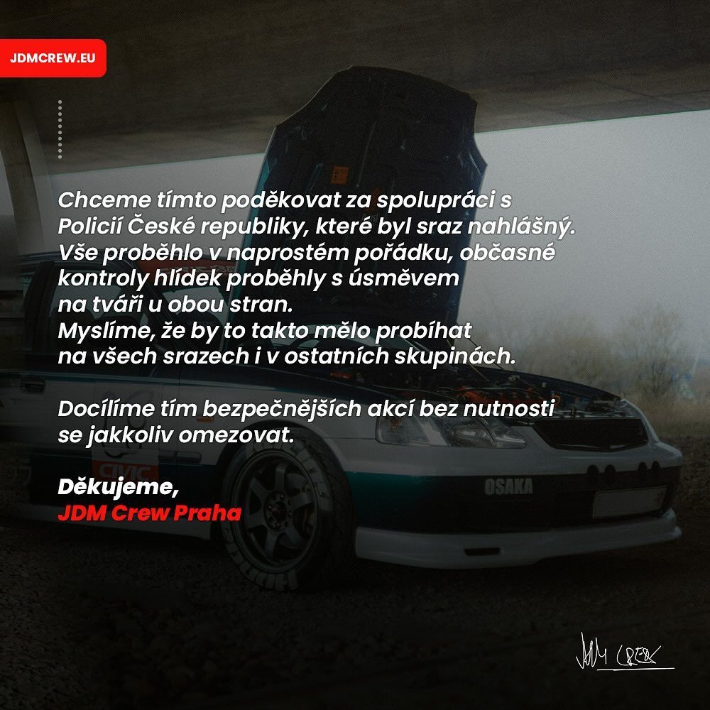 Instagram post from jdm_crew_prague. This post is in position 1.
